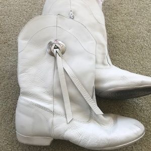 Linda Lewis Designs dance cheerleader cowboy boots Flexor 7.5 M zipper